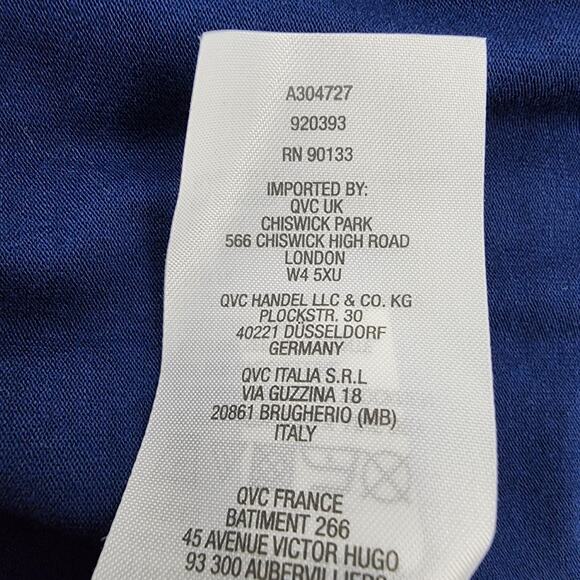 Joan Rivers Shrug Open Front Women Medium Short Sleeve Jersey Knit Blue A304727 - Picture 9 of 9